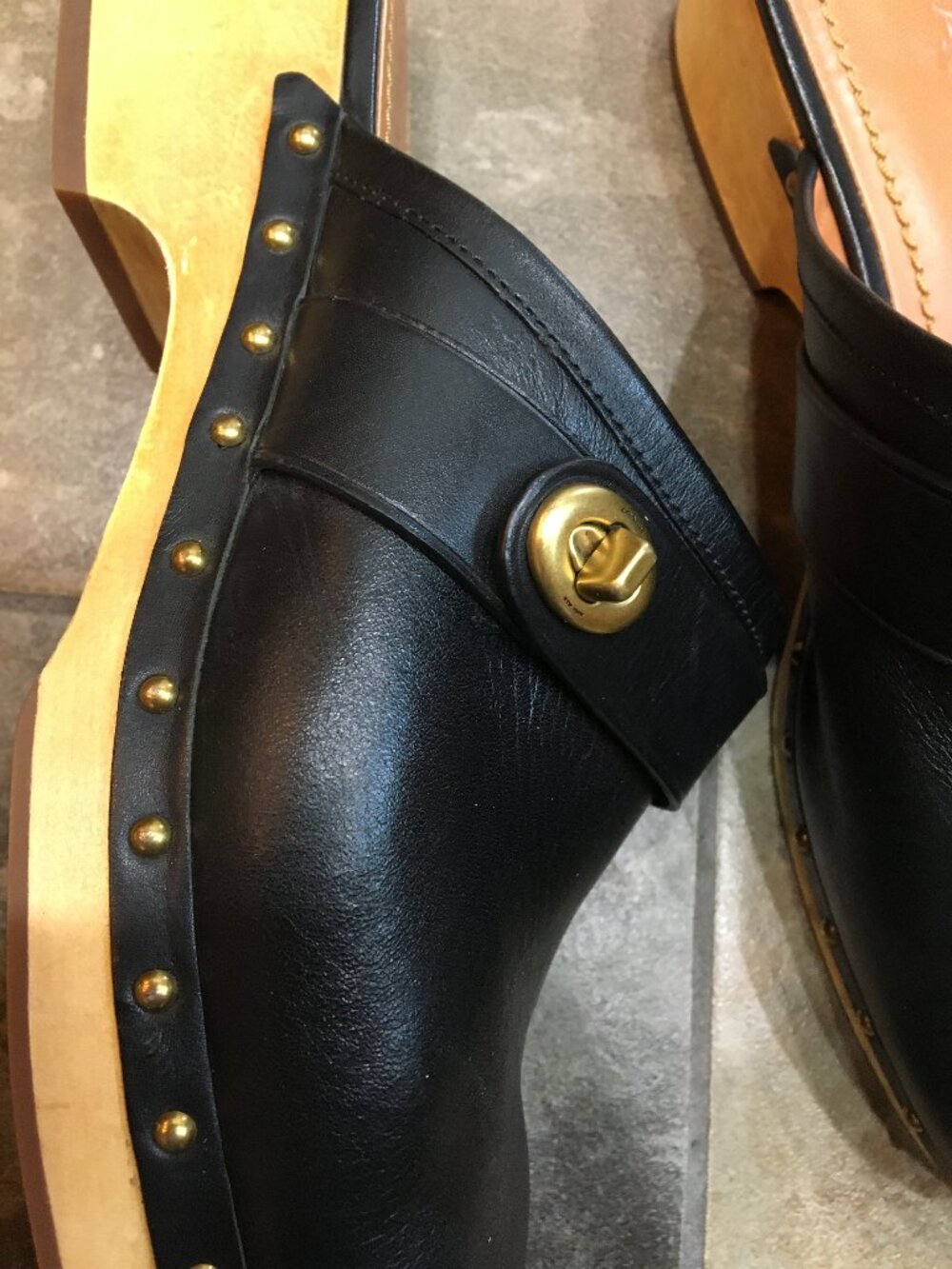 Coach Leather Clogs - Picture 8 of 9